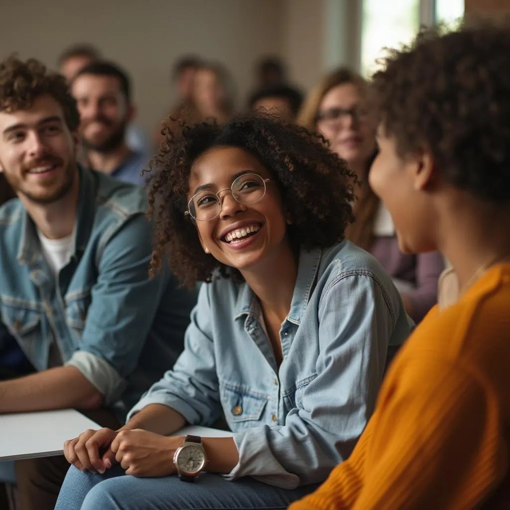 Gruppo di lavoro collaborativo durante un'esercitazione pratica